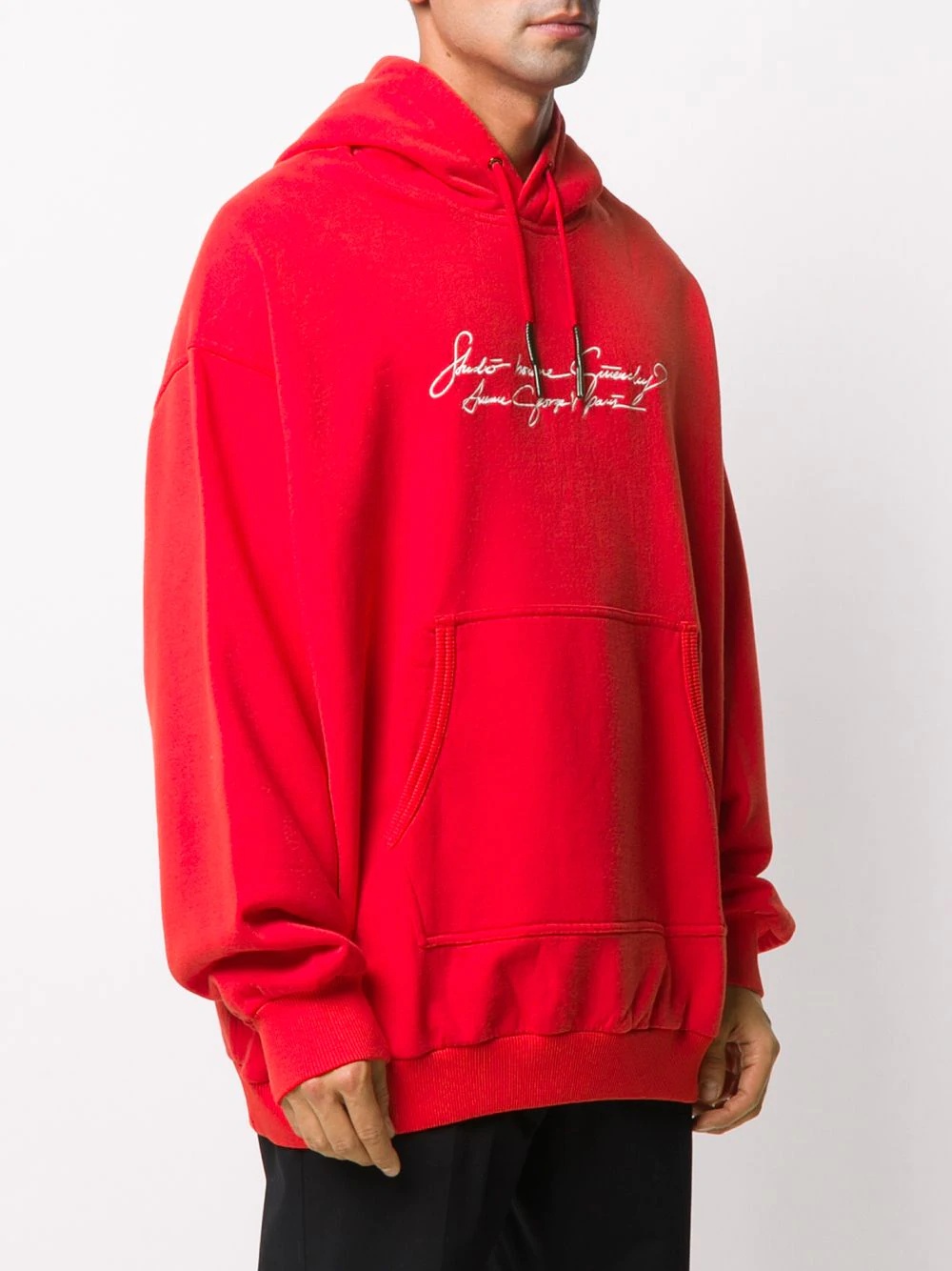 logo print hoodie - 3