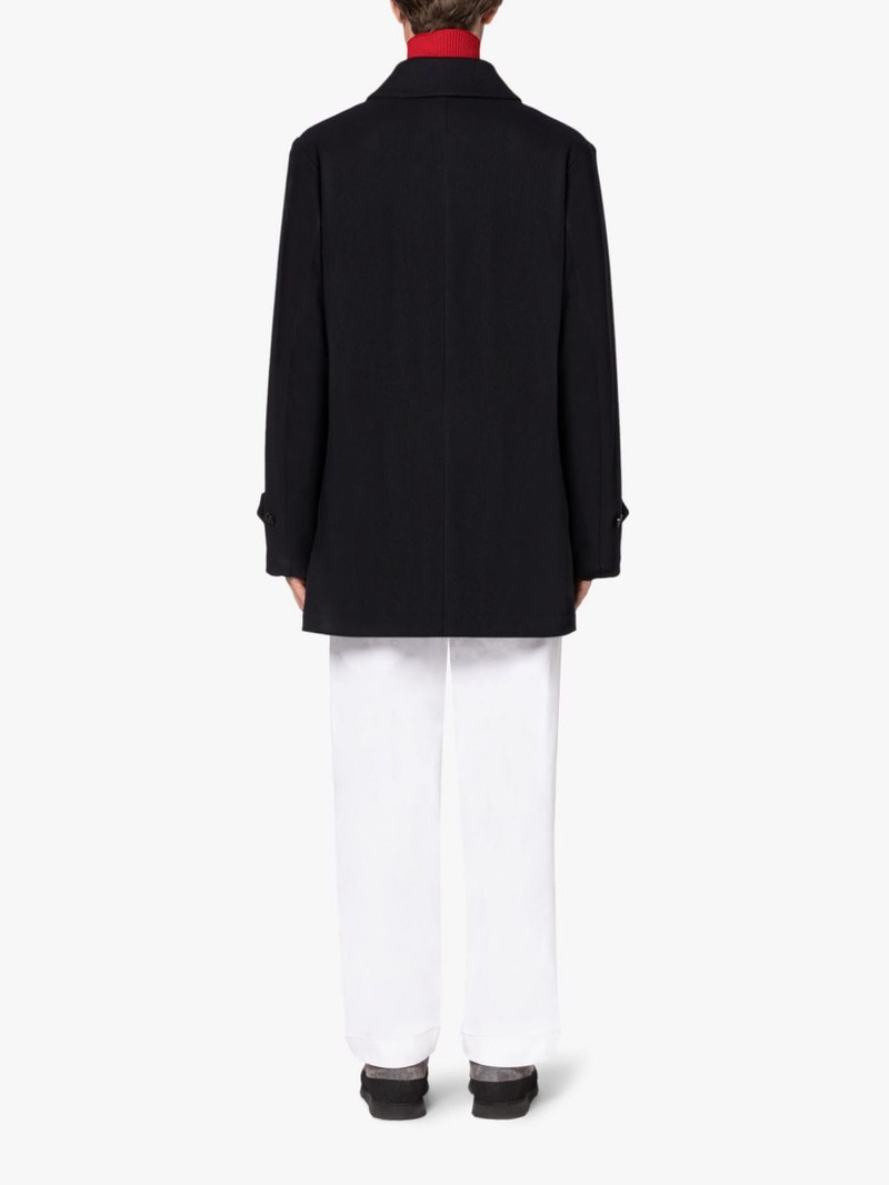 TRAVEL NAVY WOOL COAT 3