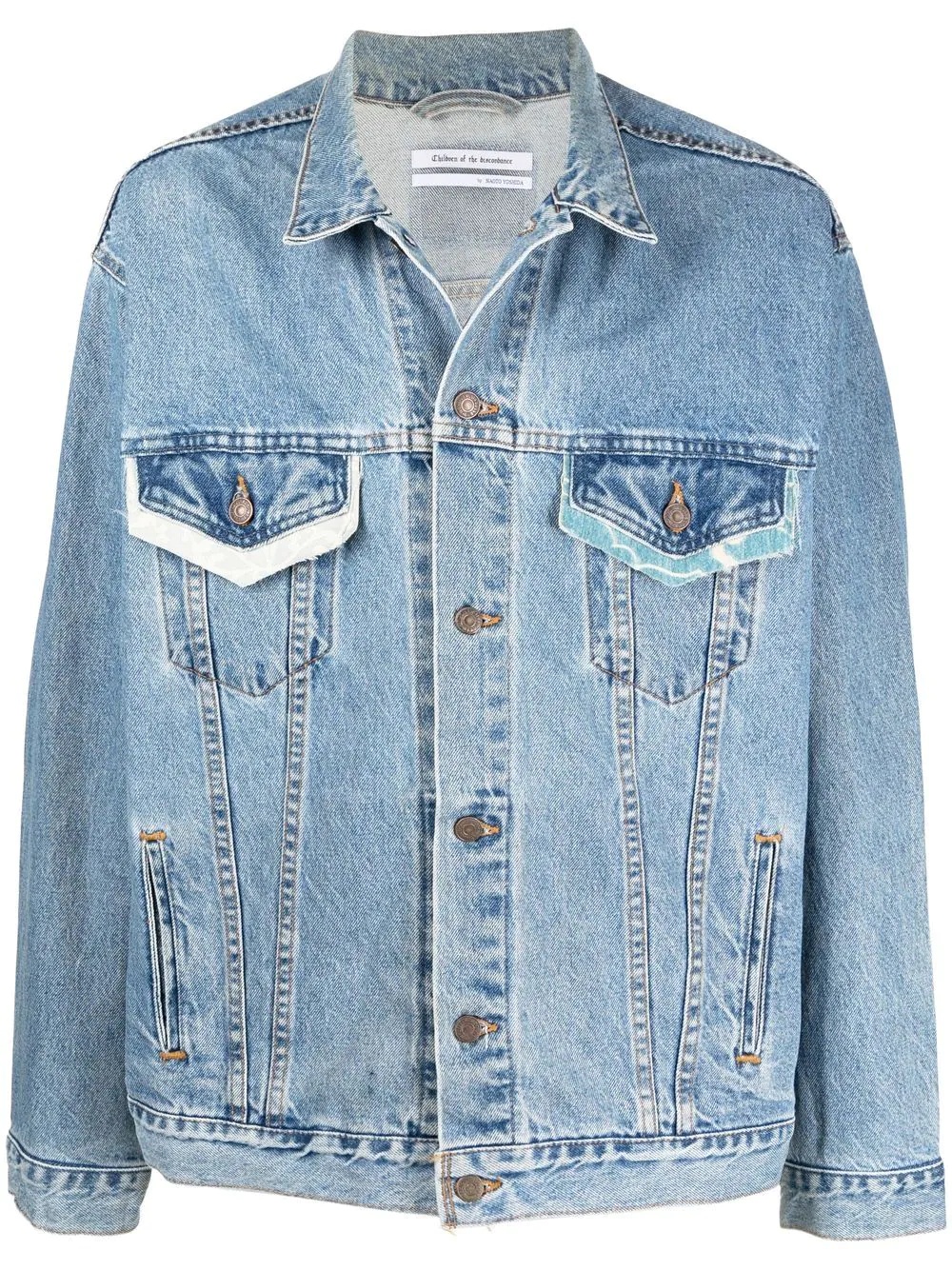 long sleeve denim jacket - 1