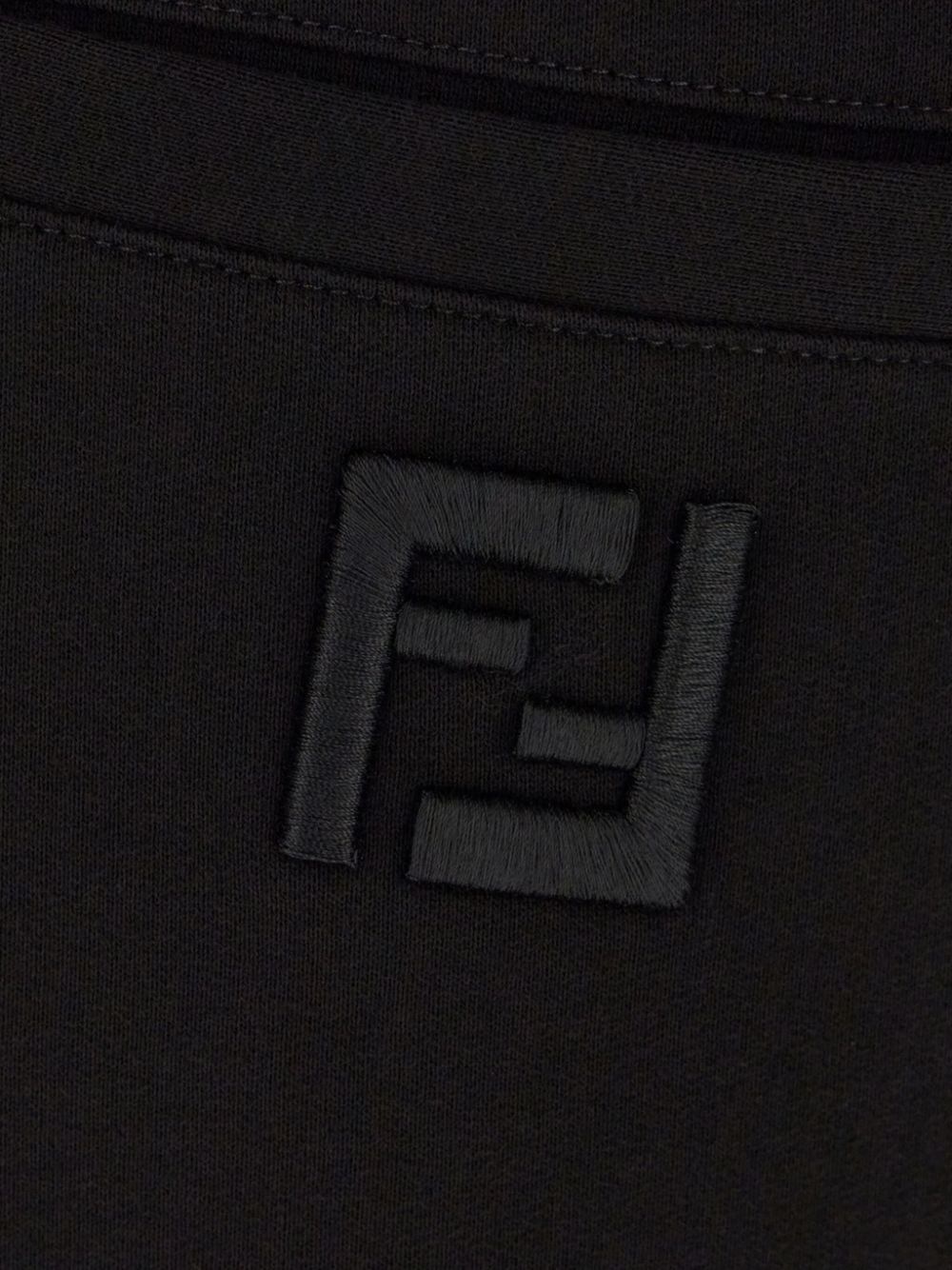logo-embroidery track pants - 3