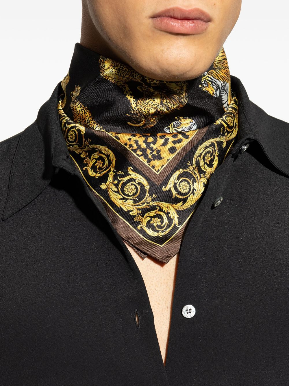 Barocco silk scarf - 3