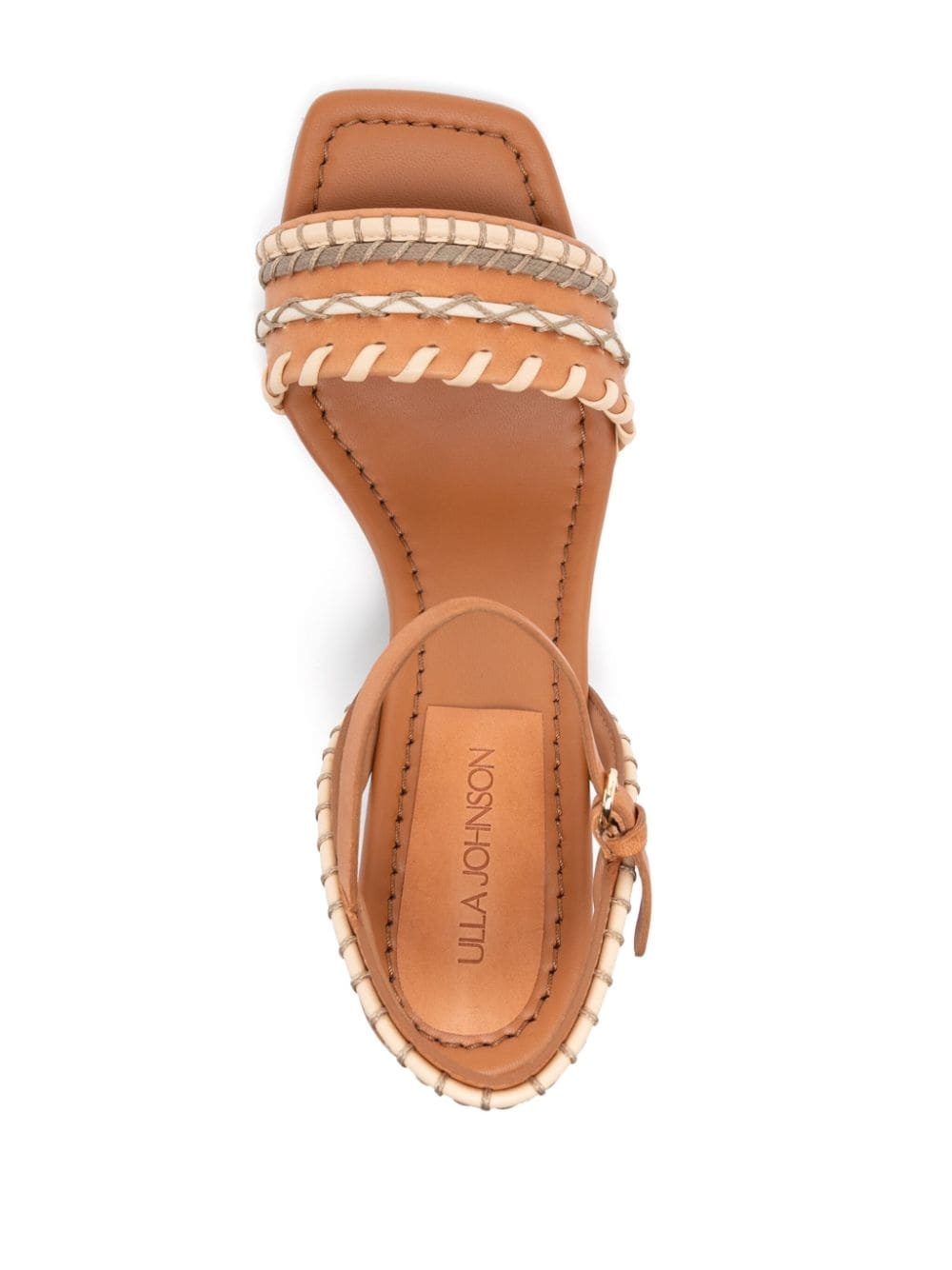 Sofia 70mm interwoven leather sandals - 4