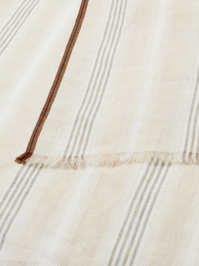 ZEGNA LIGHT BEIGE OASI LINO SCARF outlook
