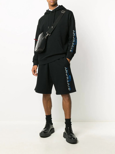 Givenchy logo printed track shorts outlook