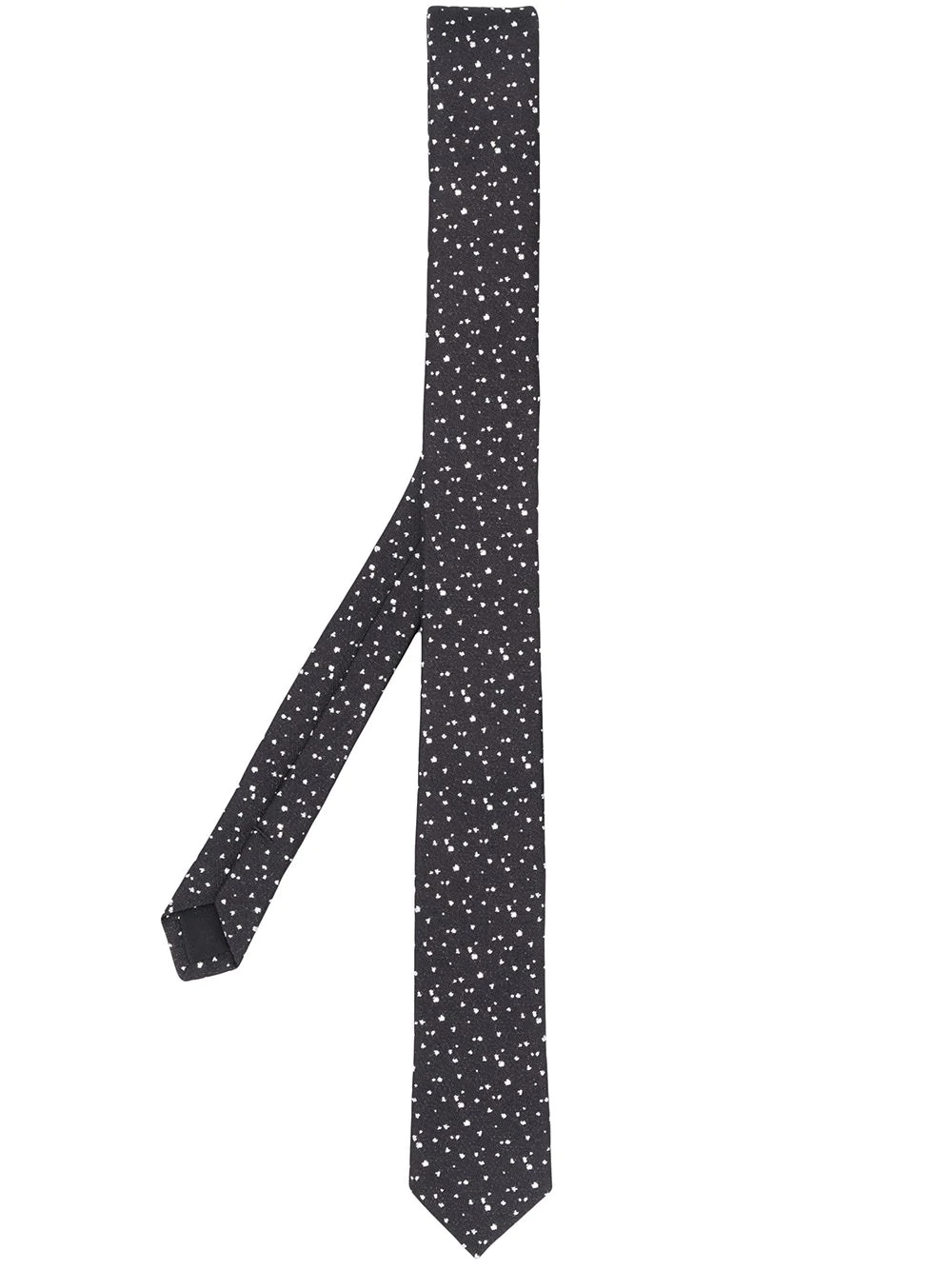 silk lamé-effect tie - 1