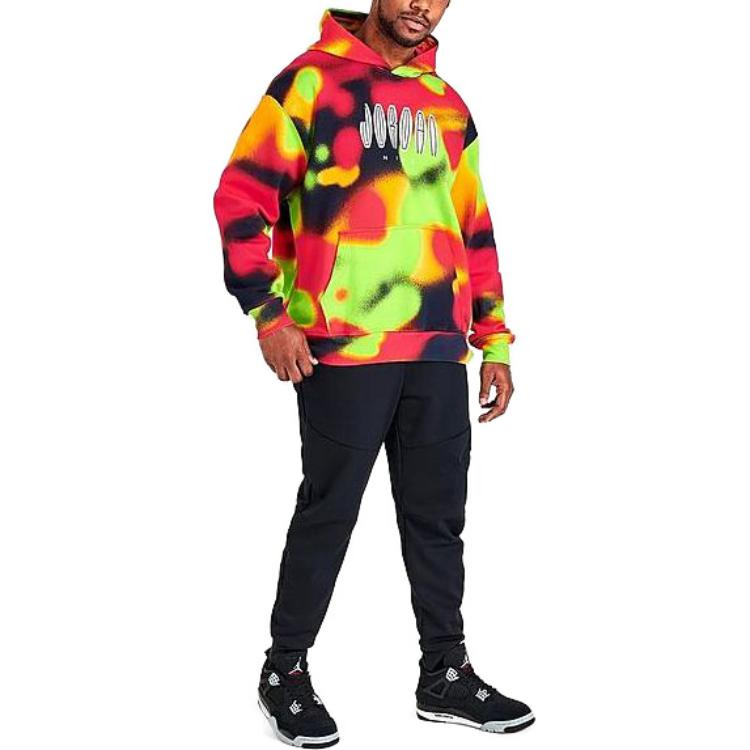 Air Jordan Flight Mvp Fleece Hoodie 'Red Green' DV4587-612 - 3
