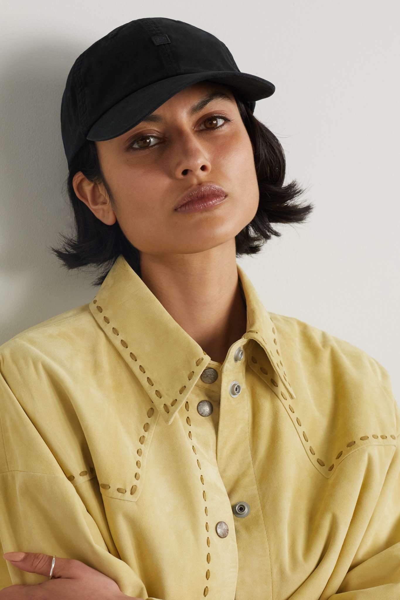 Appliquéd cotton-twill baseball cap - 2