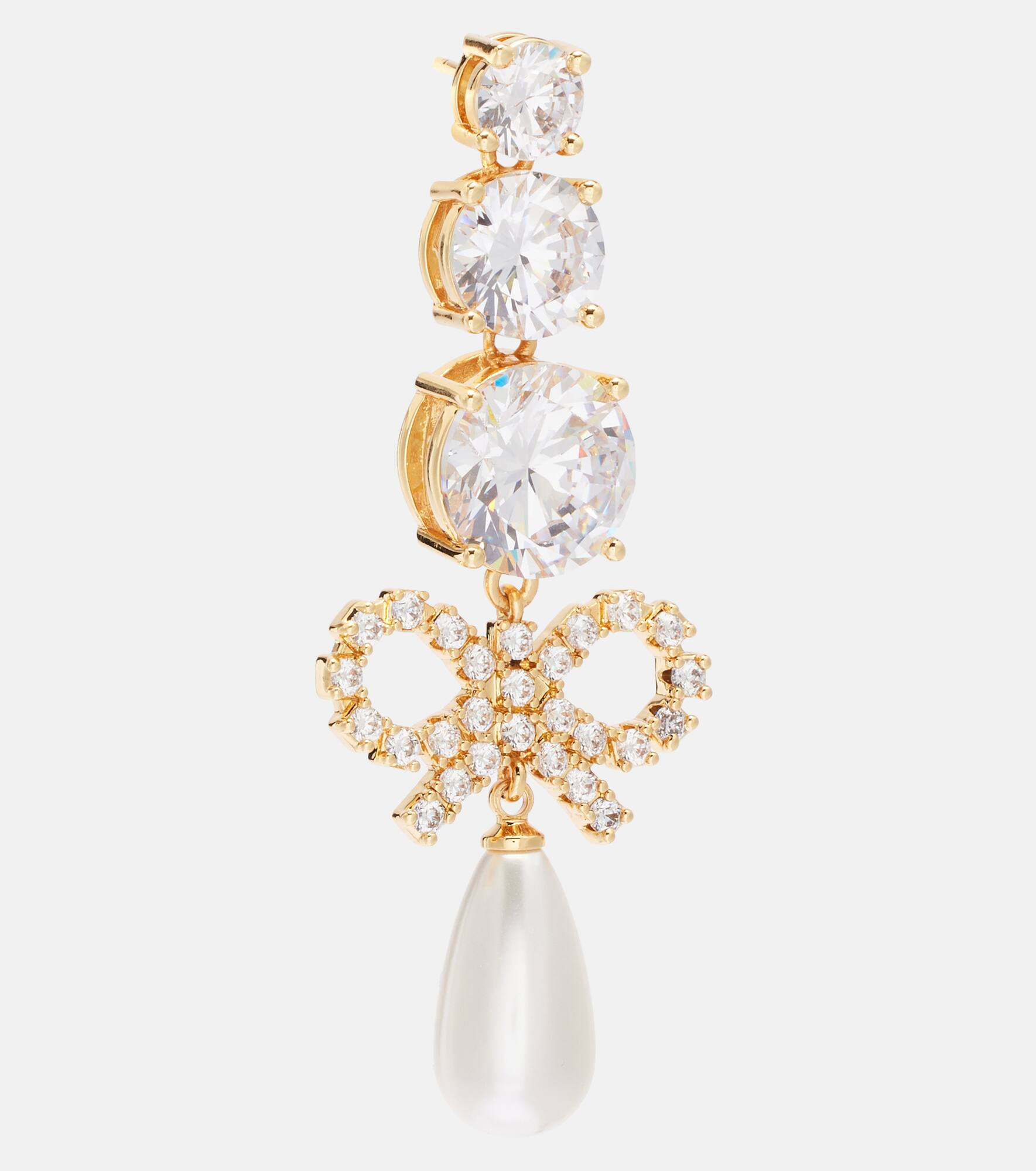 Embellished drop earrings - 2