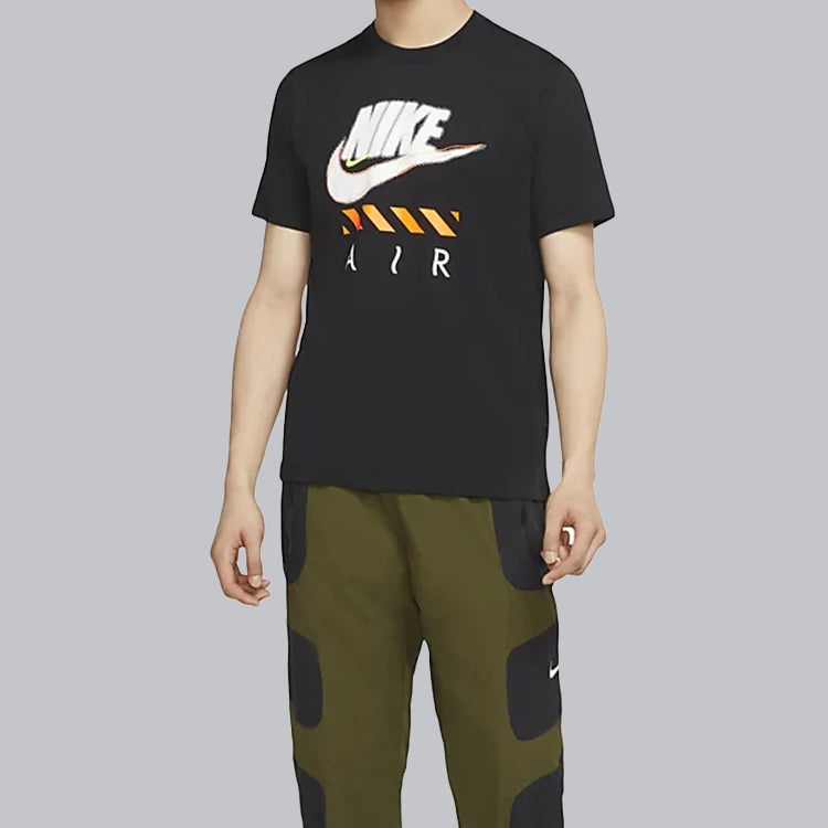 Nike Air Casual Sports Breathable Round Neck Short Sleeve Black CT6533-010 - 3