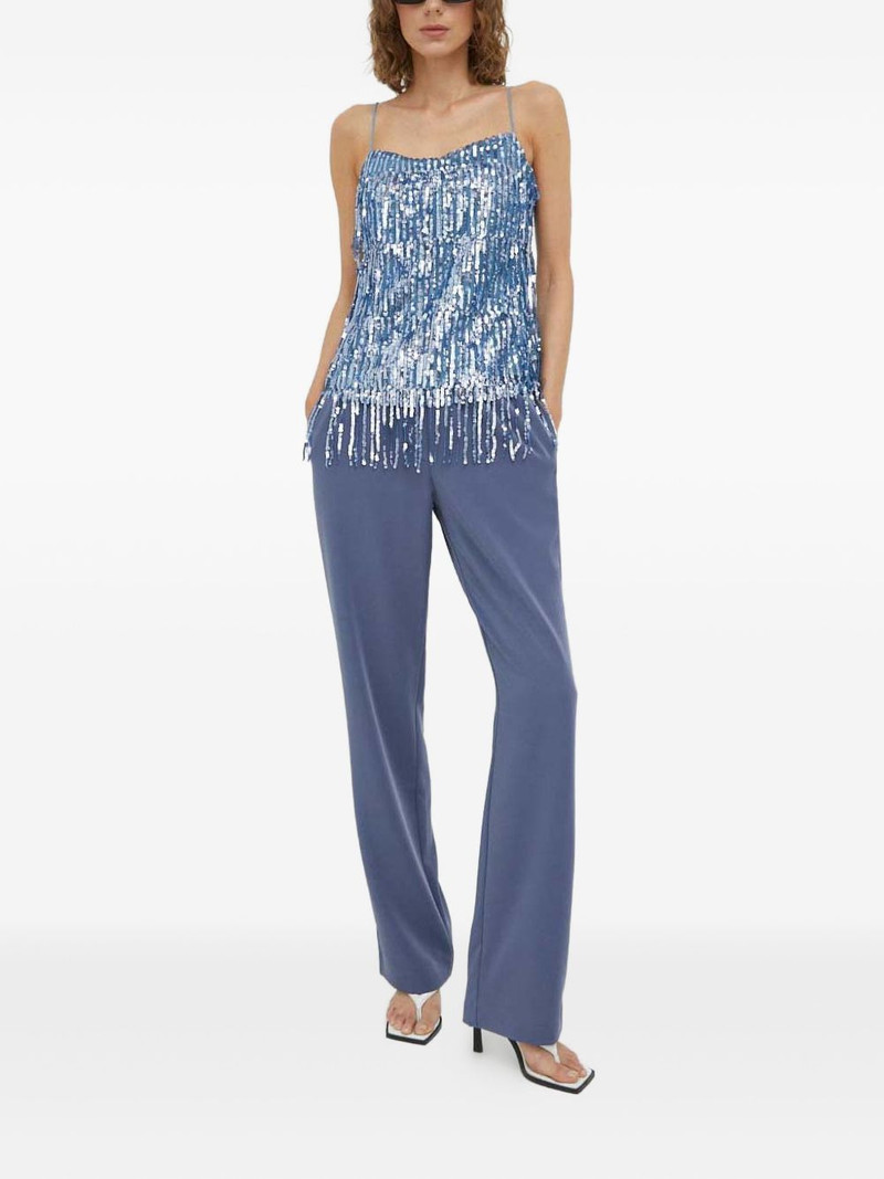SAMSØE SAMSØE sequin fringed top outlook