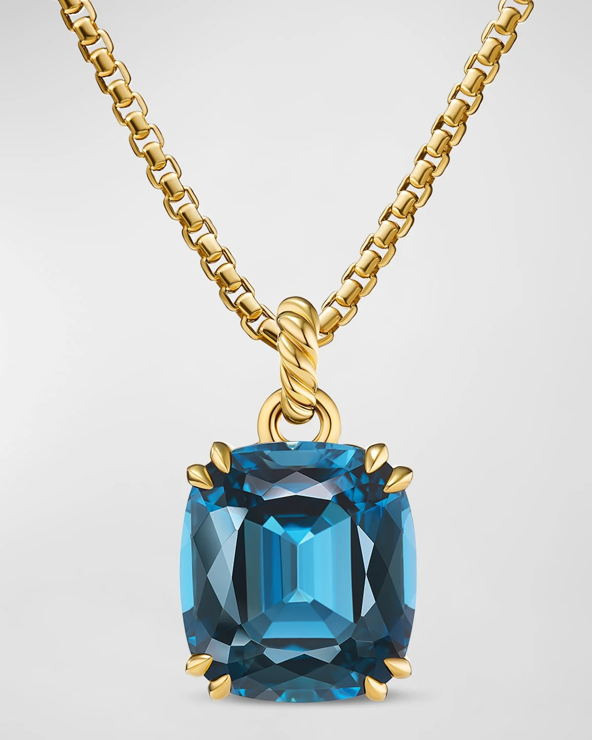 Marbella Enhancer with Gemstones in 18K Gold, 12x11mm - 1