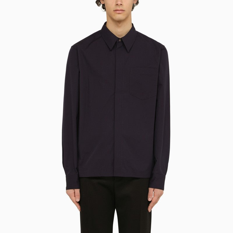 Dries Van Noten Calander Shirt In Blue Poplin Men - 1