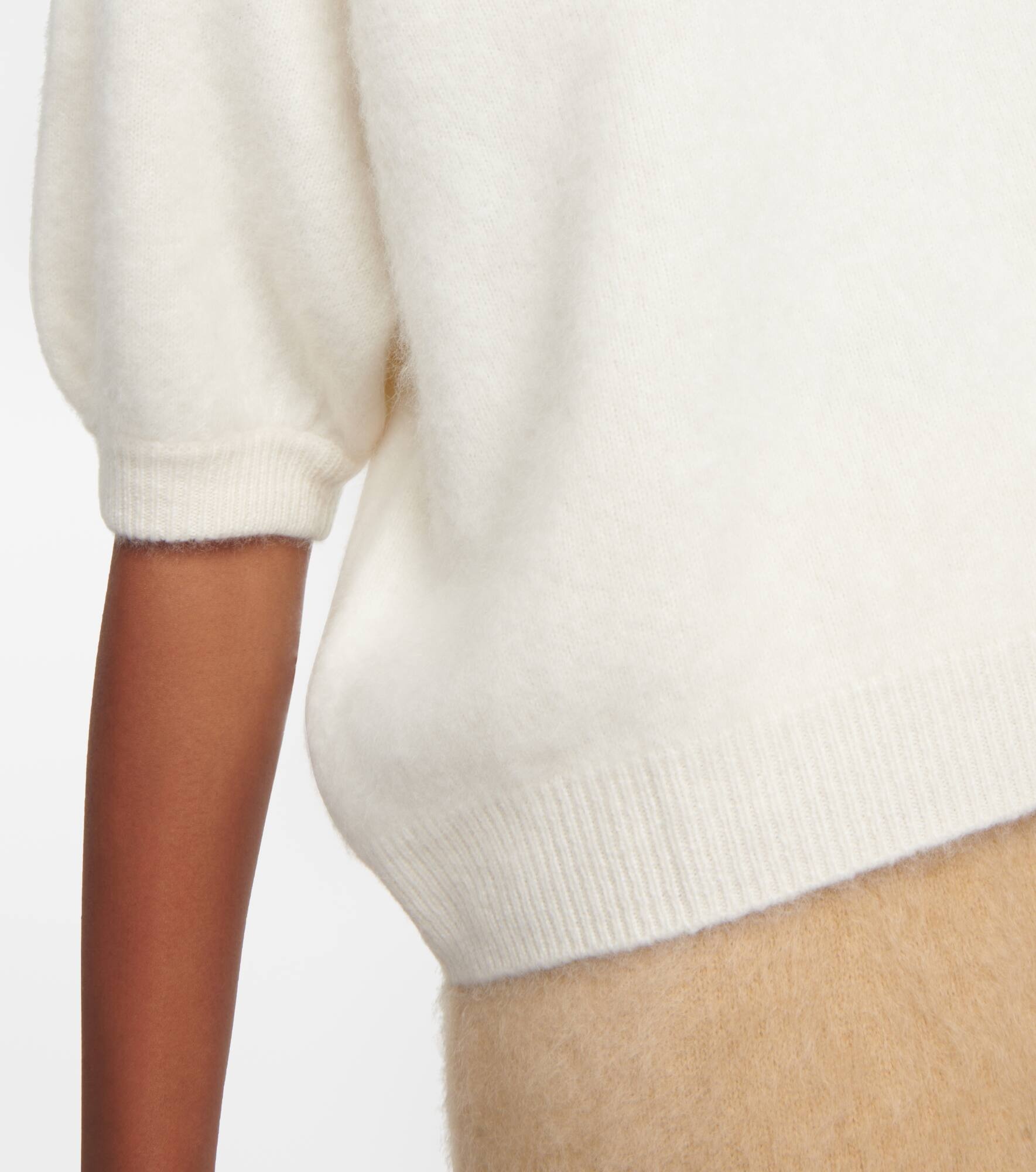 Juniper brushed cashmere top - 5