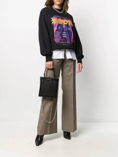 MSGM graphic print sweatshirt outlook