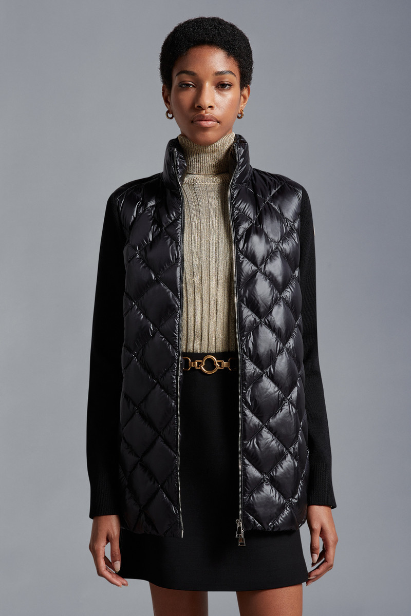 Moncler Padded Wool Cardigan outlook