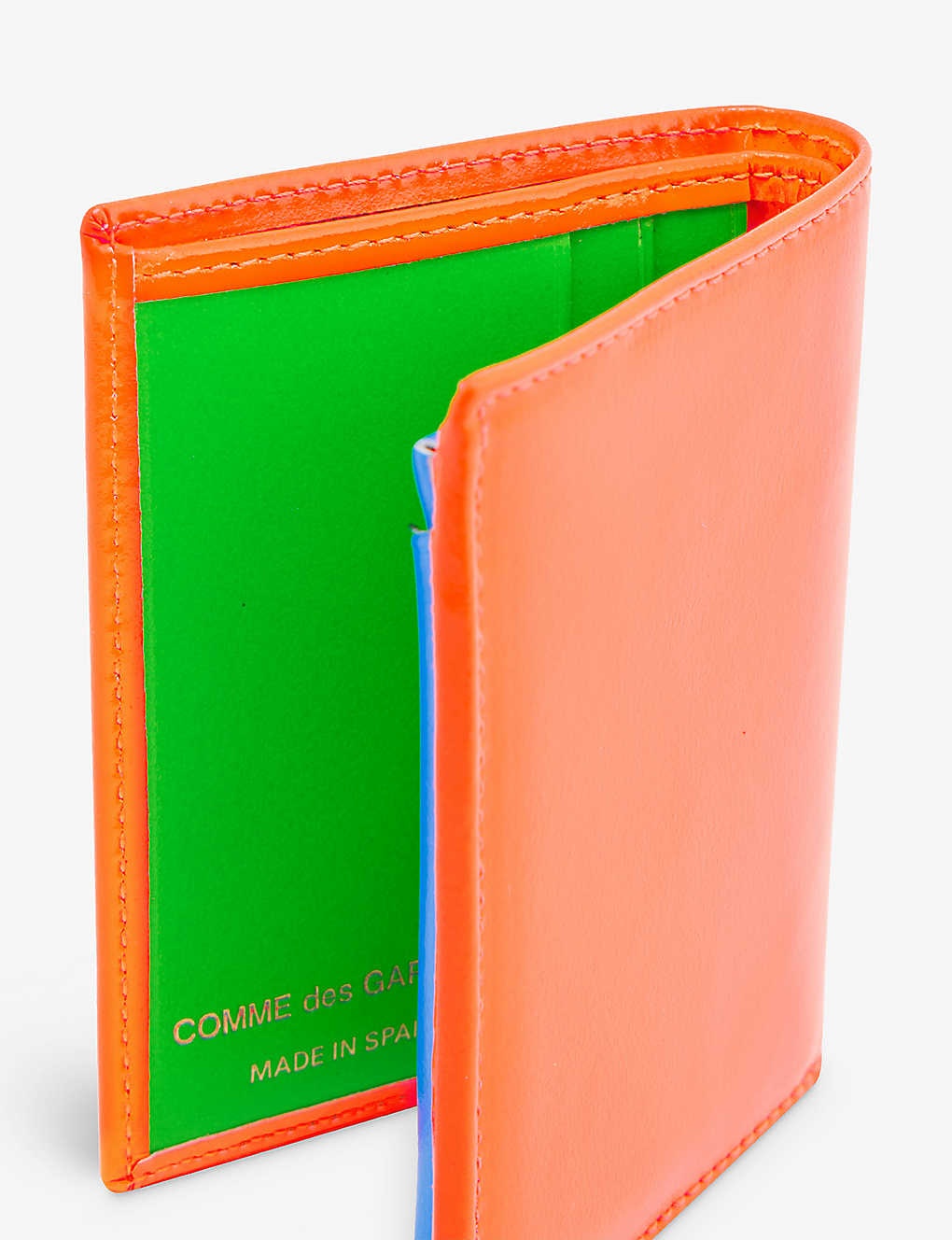 Super Fluo leather billfold wallet - 2