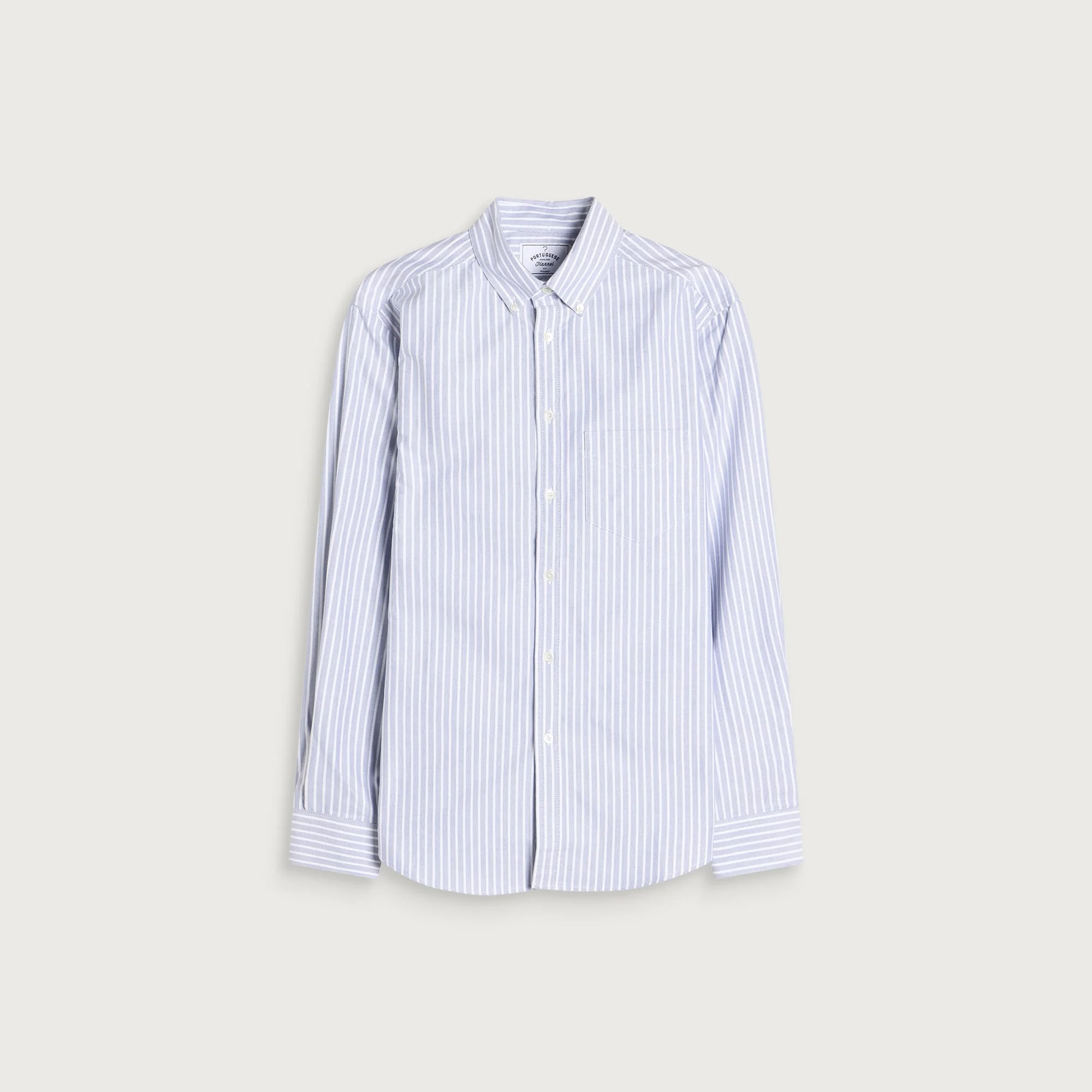 Portuguese Flannel Belavista Stripe Button Down Oxford Shirt - 1