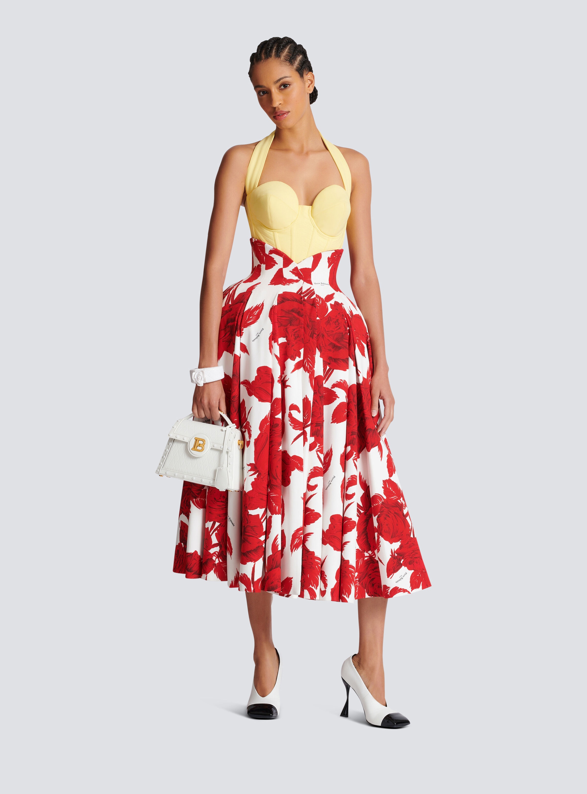 Long pleated crepe tulip skirt - 2