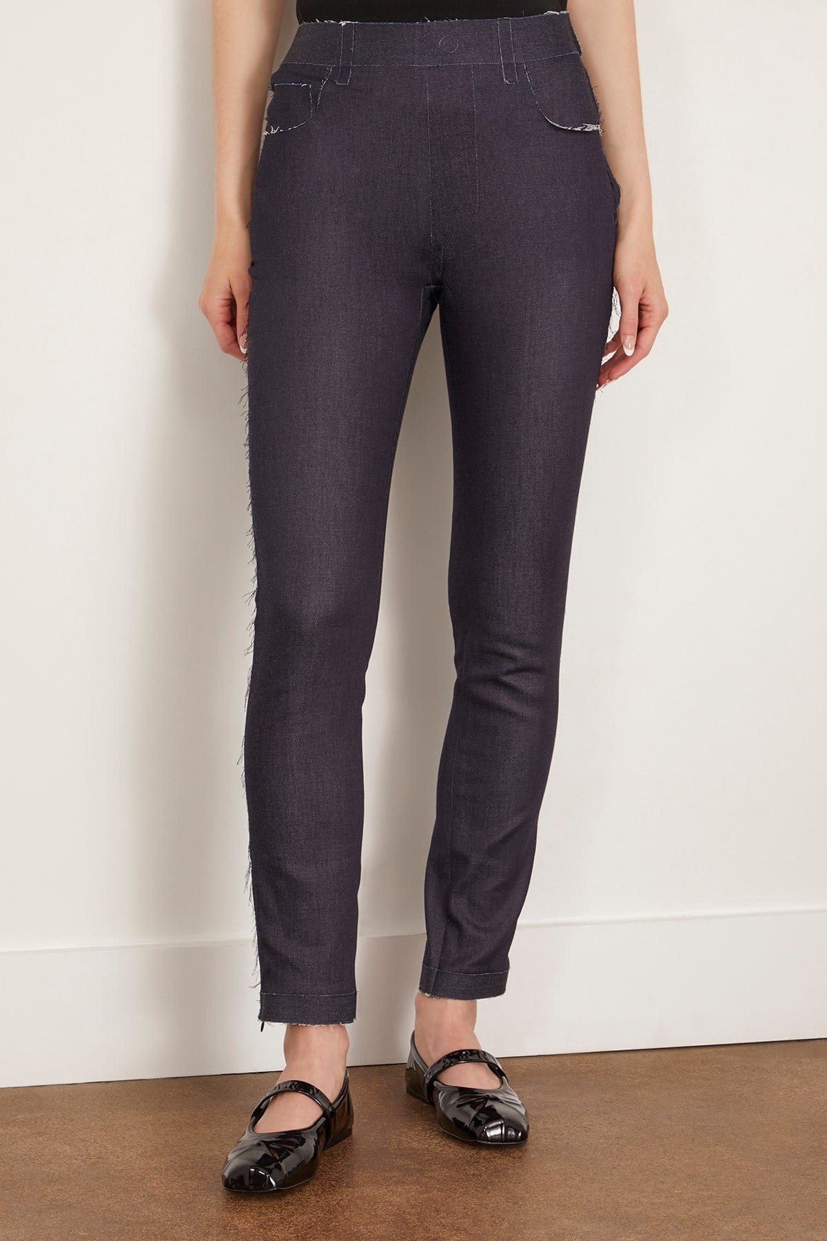 Trompe Loeil Trouser in Blu Black - 4