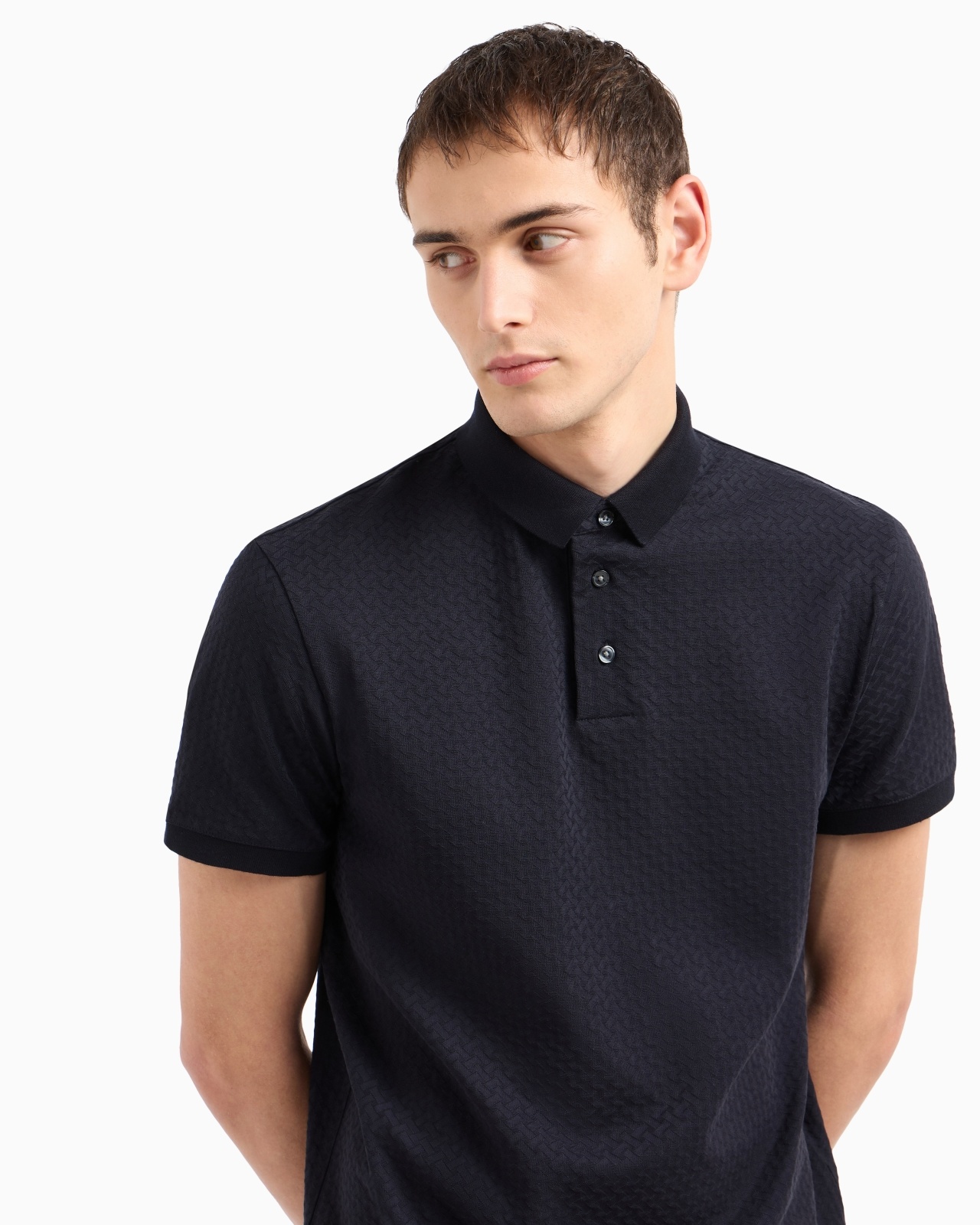 JACQUARD JERSEY POLO SHIRT - 5