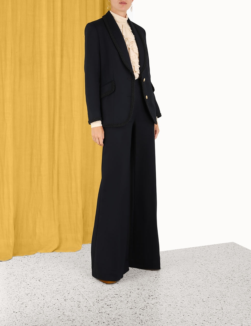 CELESTIAL SHAWL COLLAR BLAZER - 3