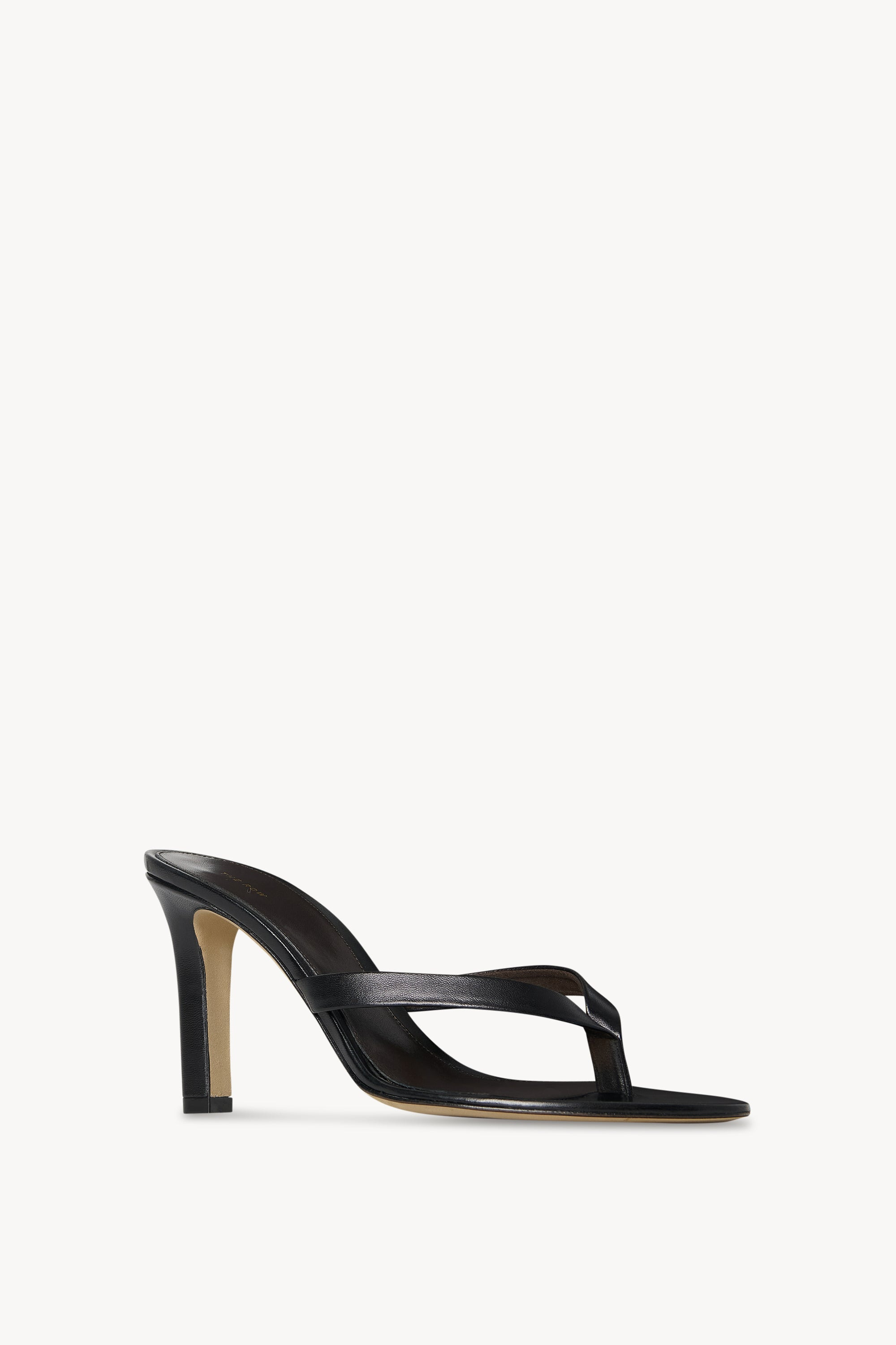 Sacha Heel Thong Sandal in Leather - 2