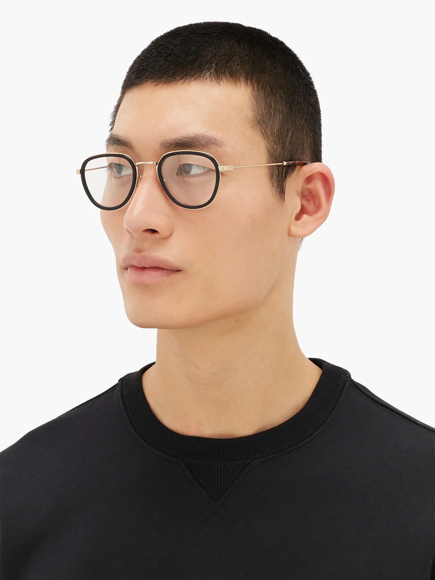 Round metal and acetate glasses - 3