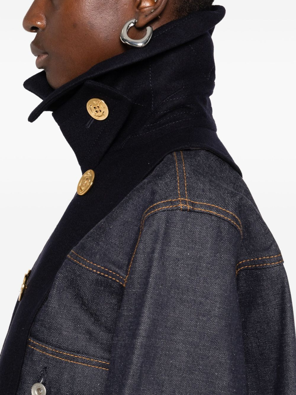 x Levi's® double-breasted denim jacket - 5
