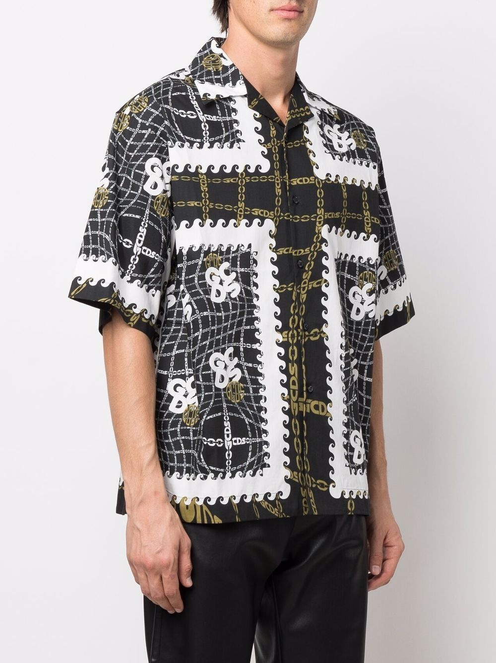 Logo-Chain printed shirt - 3