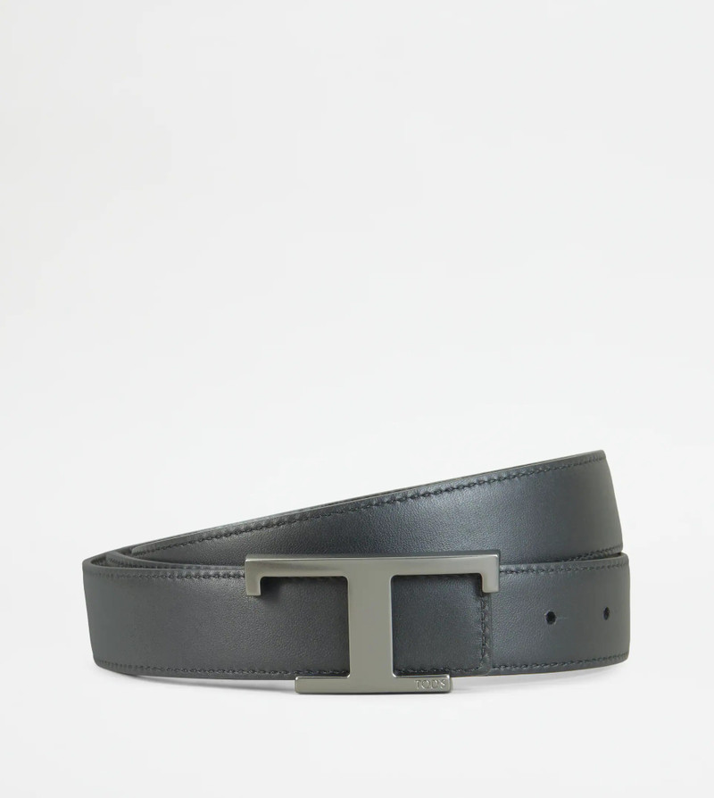 REVERSIBLE BELT IN LEATHER - BROWN 3