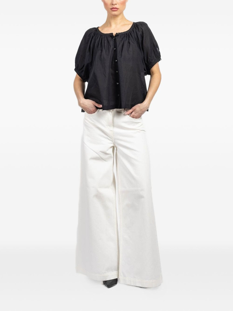 DÔEN June puffed-sleeve blouse outlook