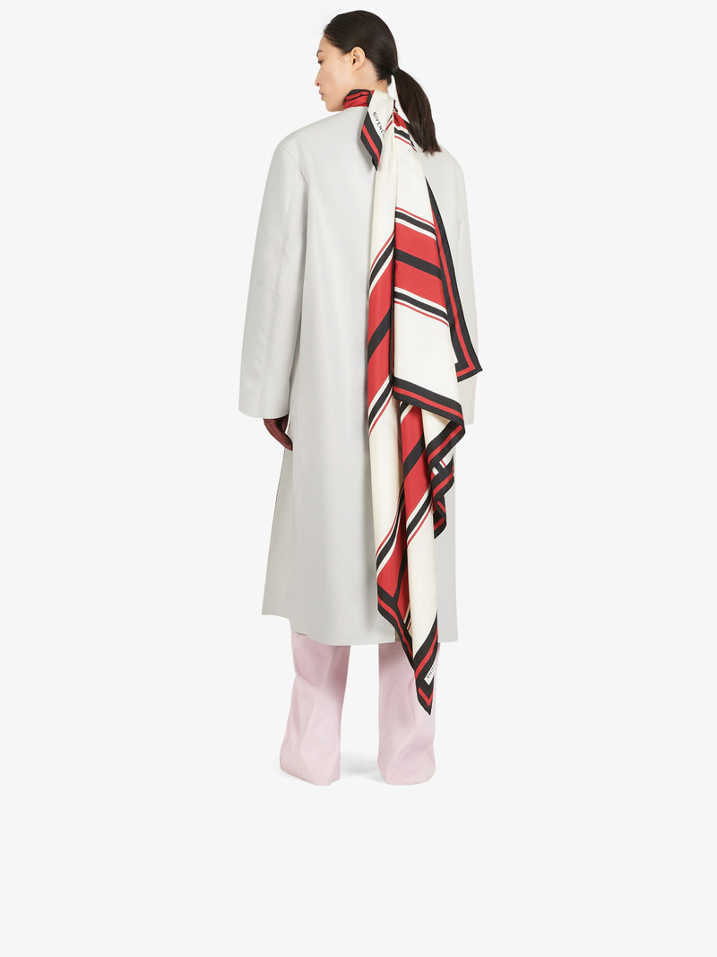 Givenchy Wrap reversible coat in leather and wool outlook