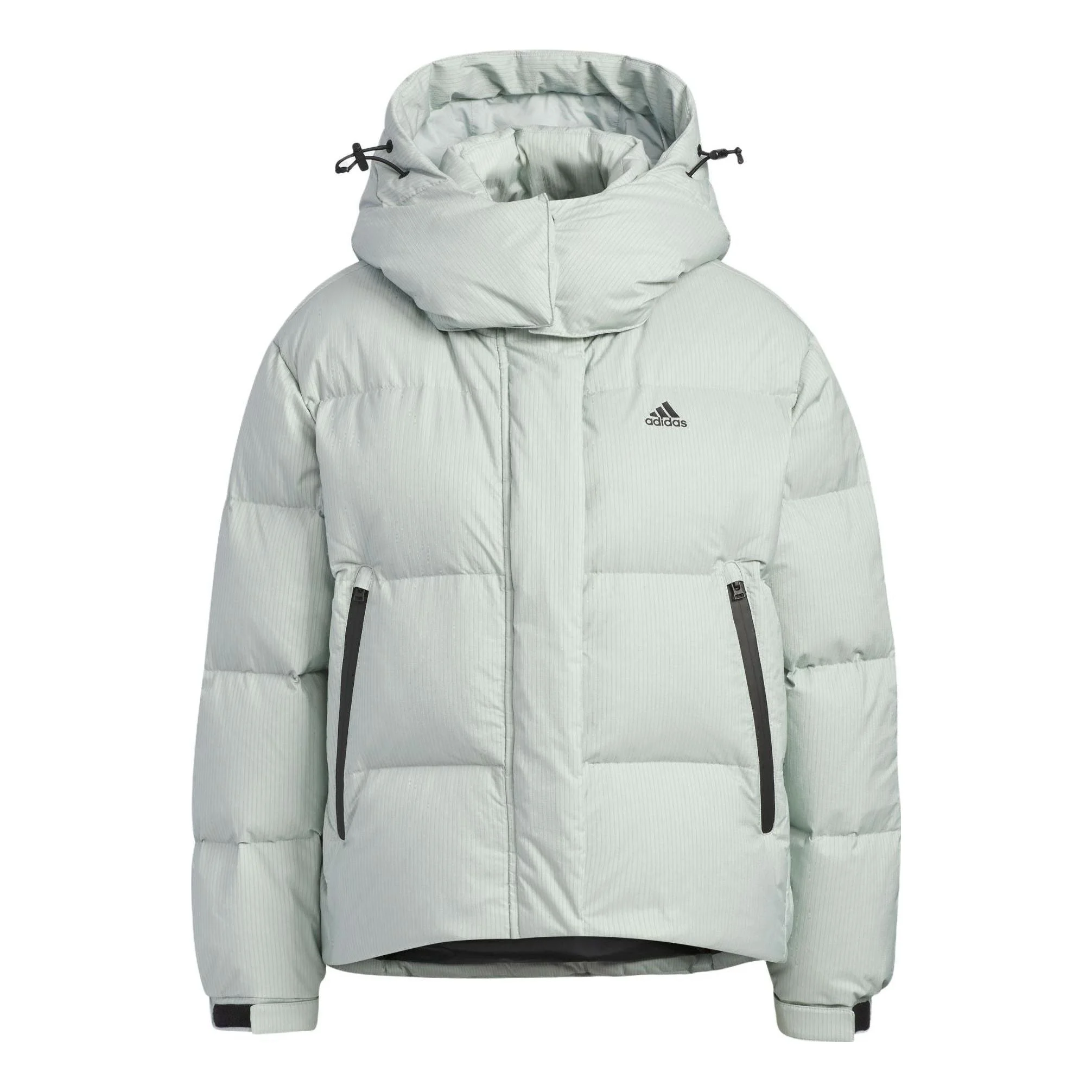 (WMNS) adidas Puffy Down Jacket 'Teal' IW0774 - 1