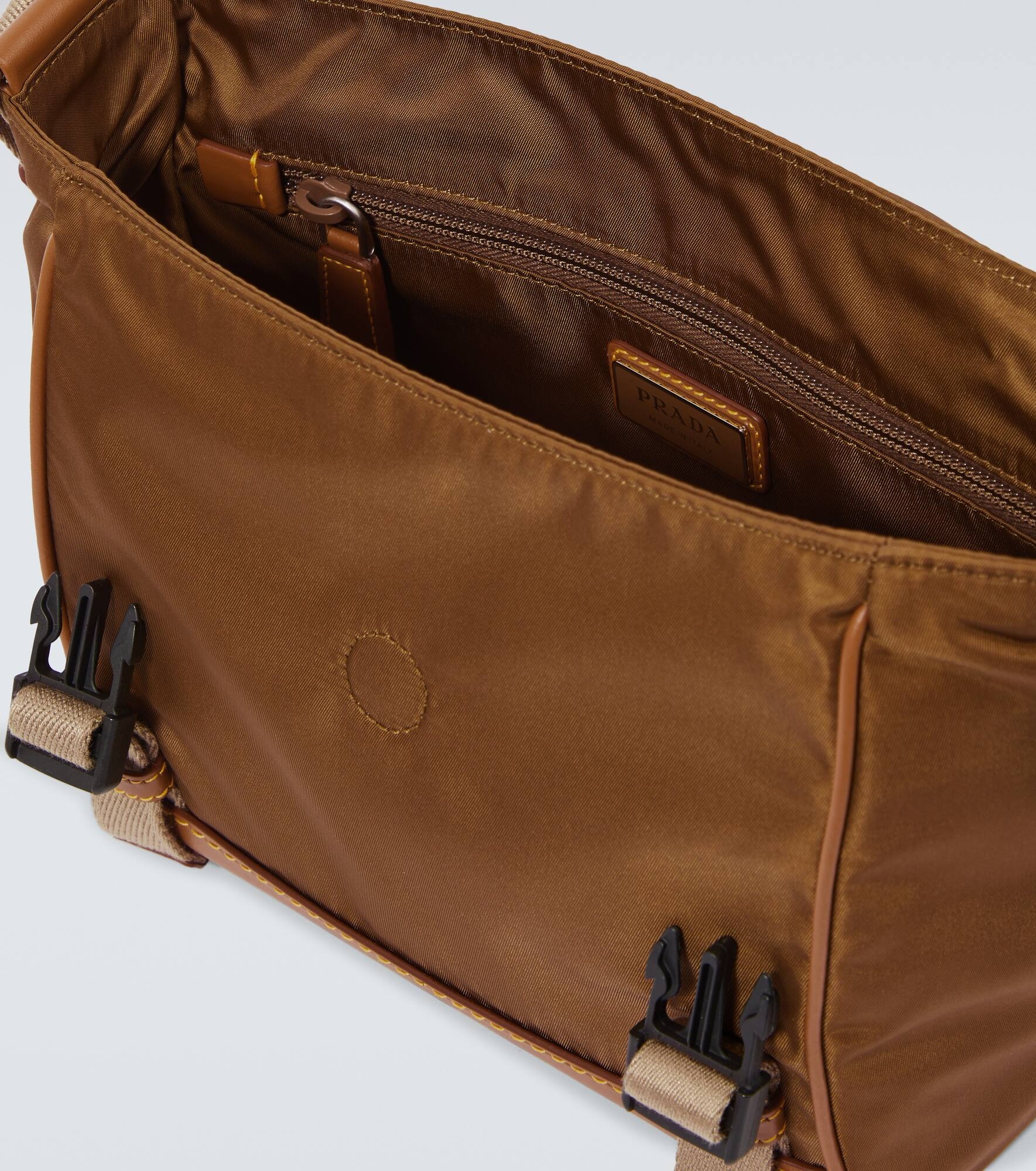 Re-Nylon leather-trimmed shoulder bag - 4