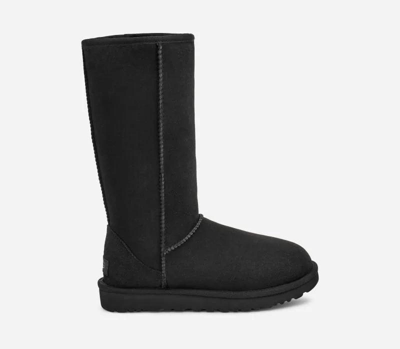 ® Women's Classic Tall II Boot Sheepskin Classic Boots in Black/ - 1