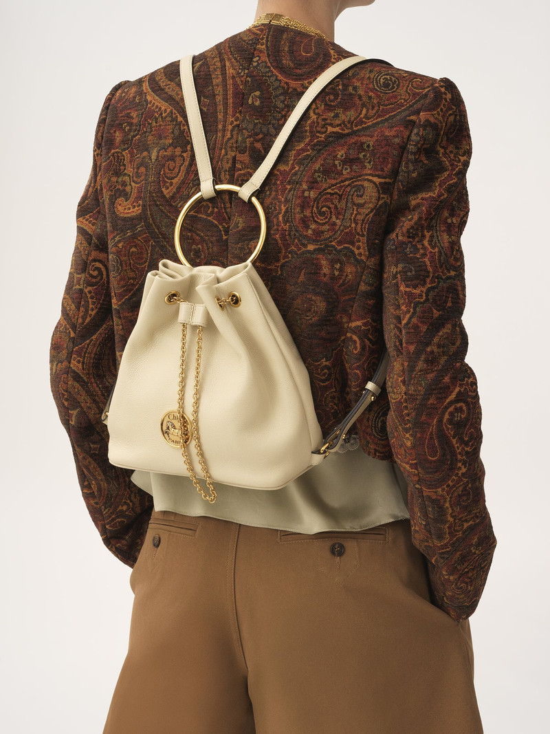 SMALL BRACELET BACKPACK IN GRAINED LEATHER 8