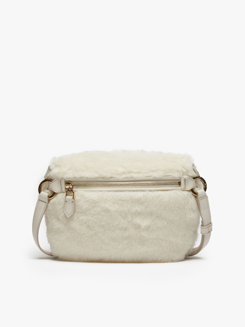 TEDDYBANANE1 Belt bag in alpaca and wool Teddy fabric 3