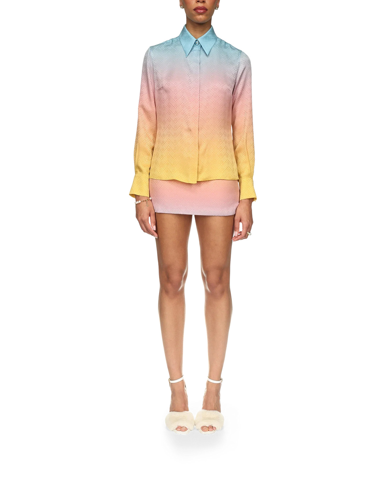 Ping Pong Gradient Silk Shirt | Casablanca Paris - 2