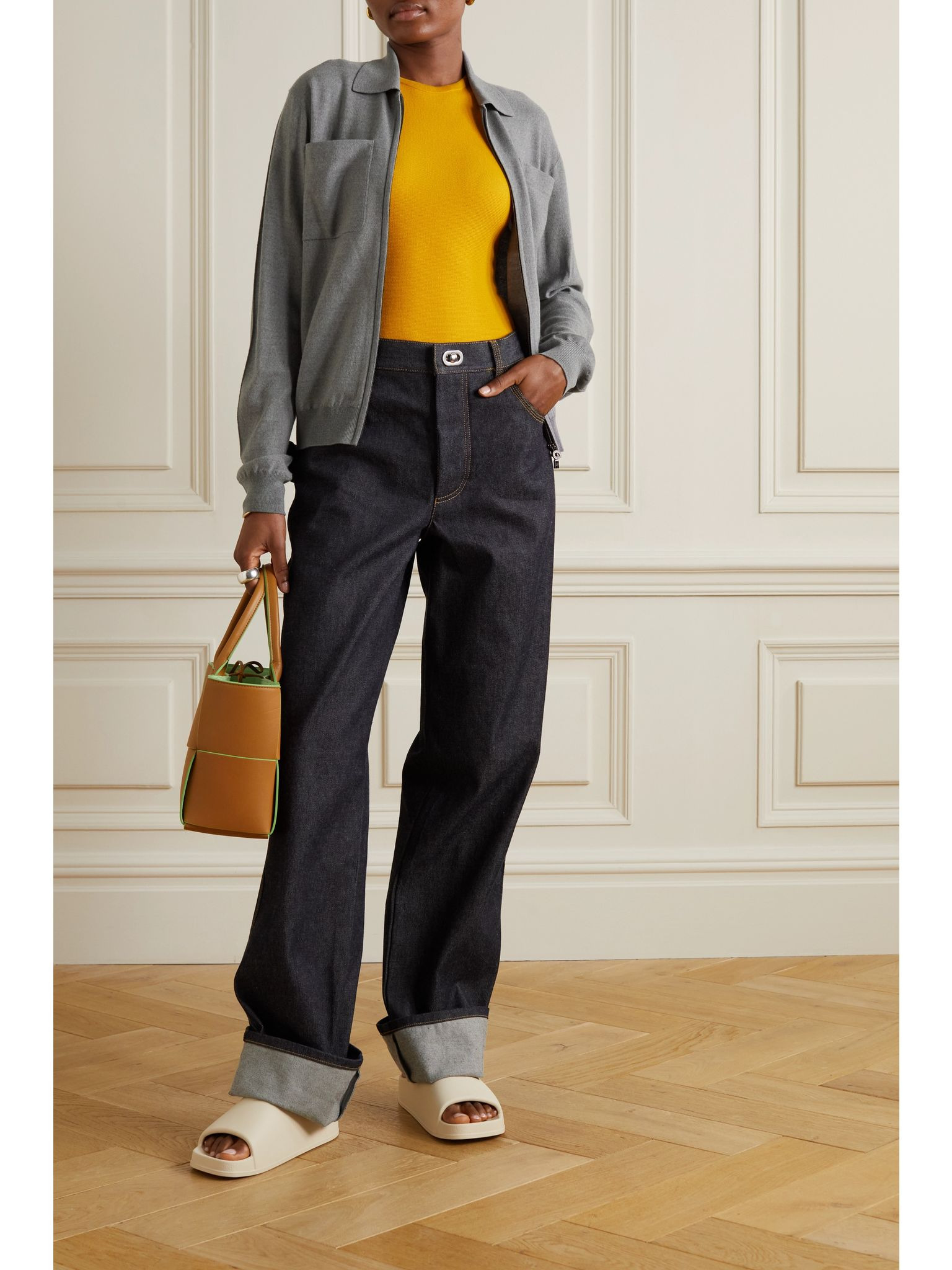 Valsesia wool bomber jacket Gray - 2