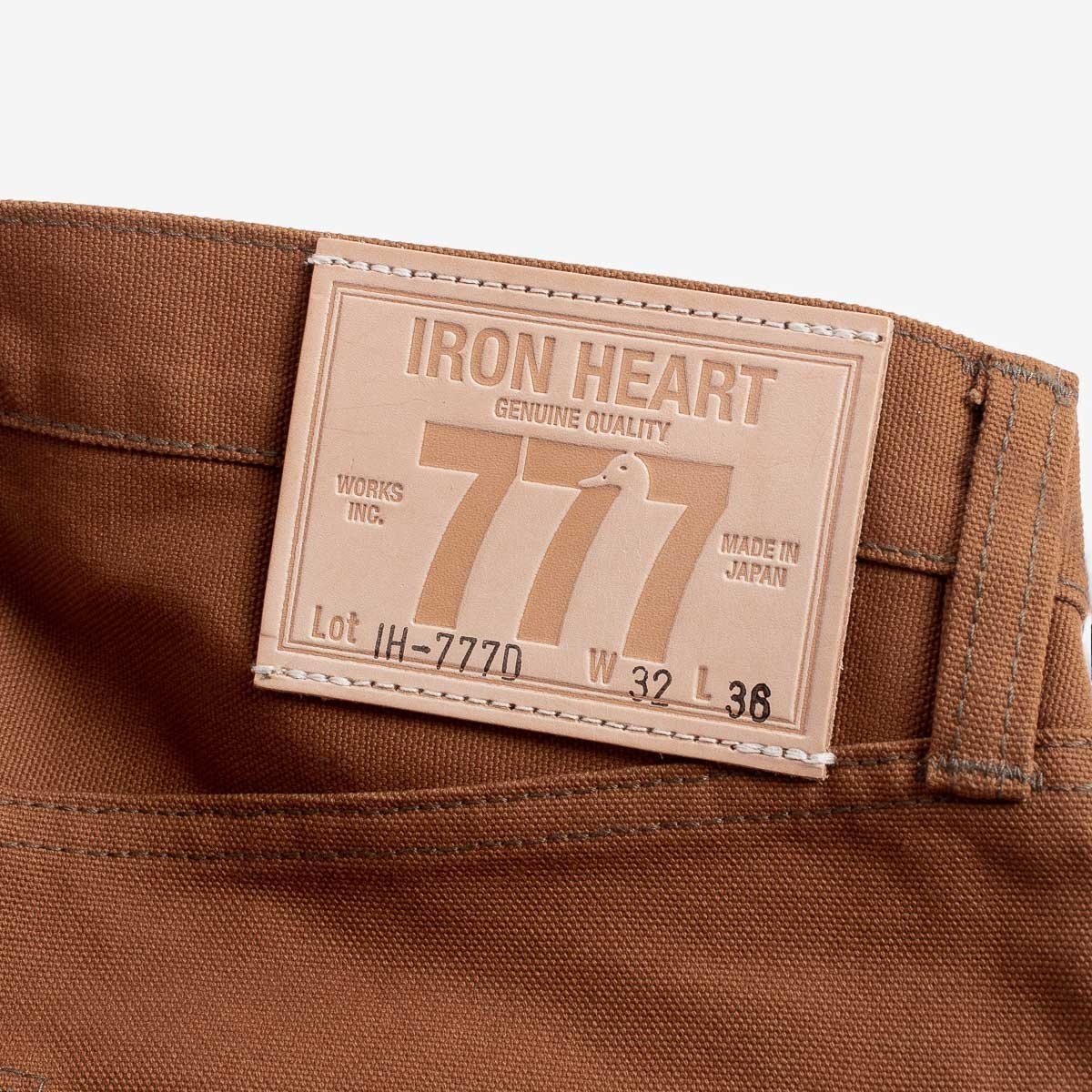 IH-777D 17oz Duck Slim Tapered Cut Jeans - Brown - 9