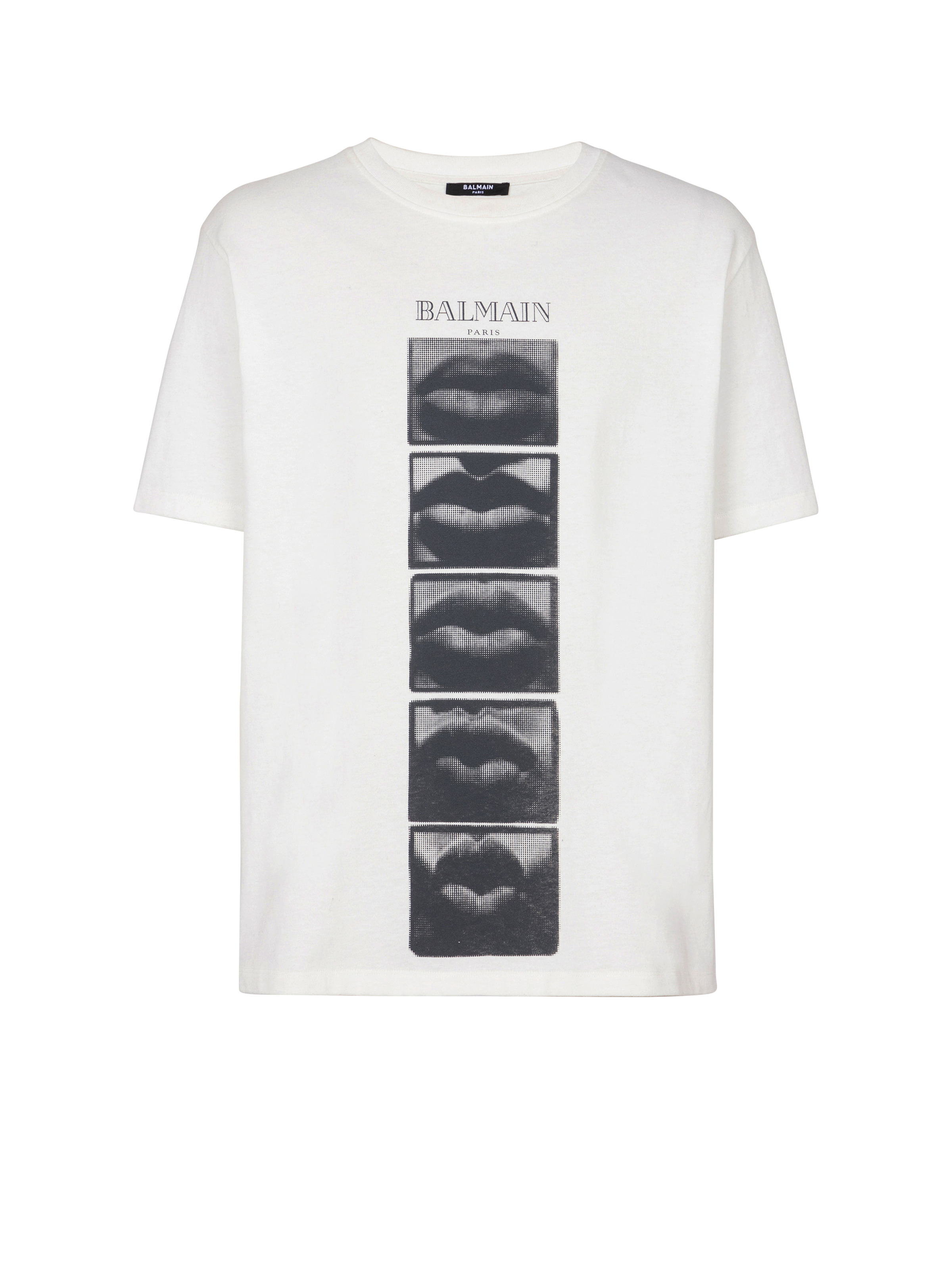 T-shirt with vintage Balmain Lips print - 1