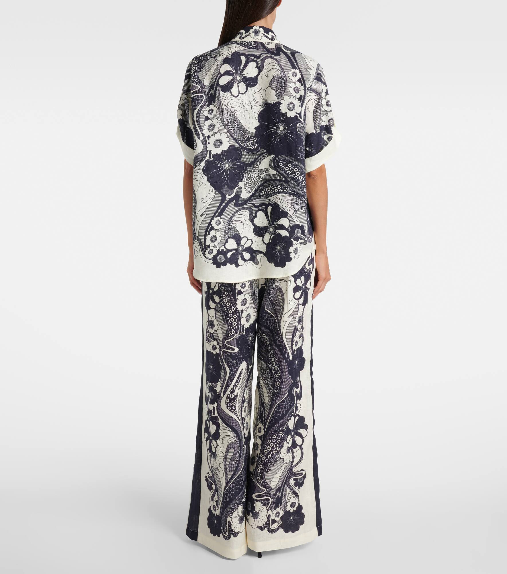 Mickey printed linen shirt - 3