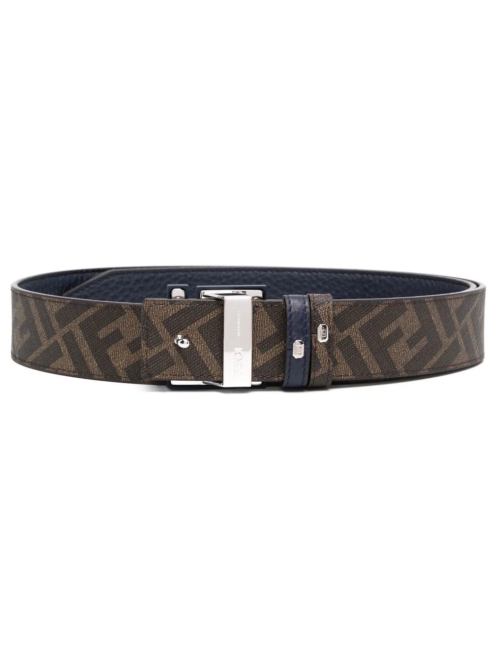 reversible logo-buckle belt - 1