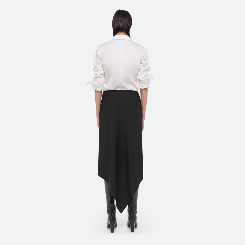 VIRGIN WOOL SCARF HEM SKIRT 5