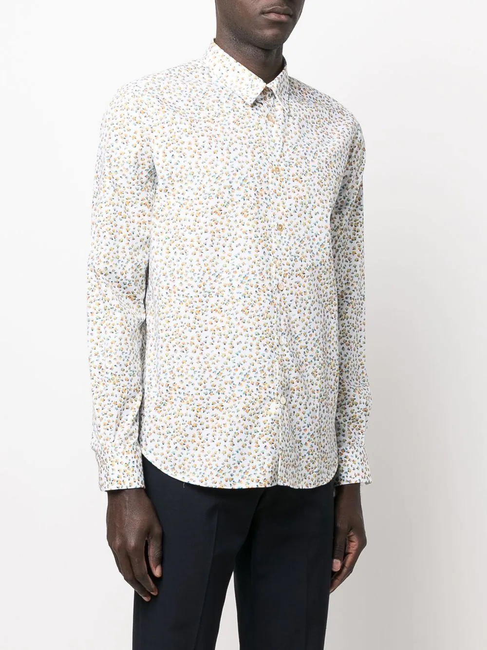 slim-fit floral-print shirt - 3