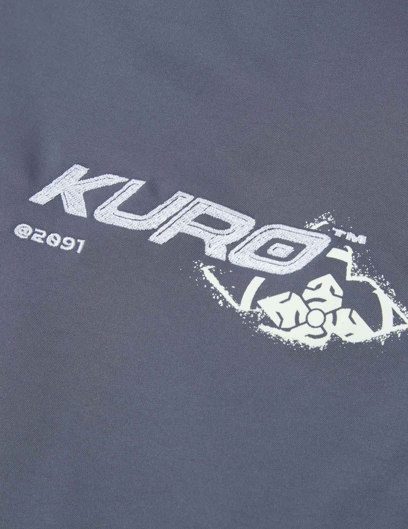 Spray Paint Effect Seagull Print Bomber Jacket 9