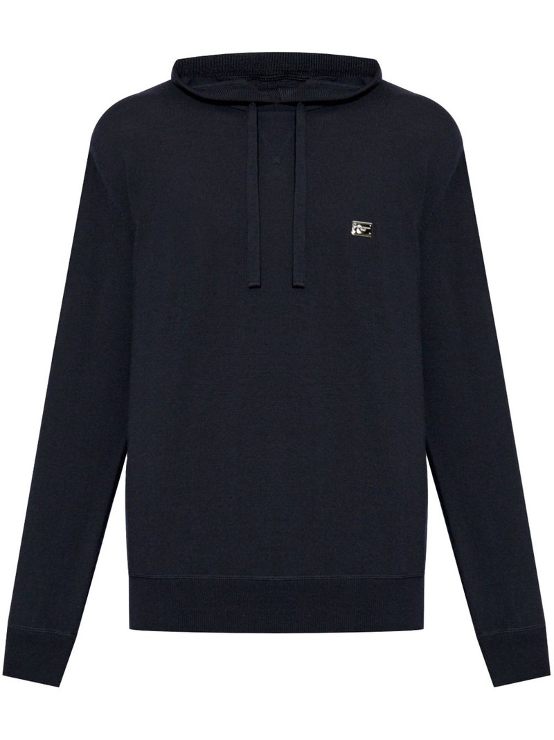logo-plaque hoodie 1