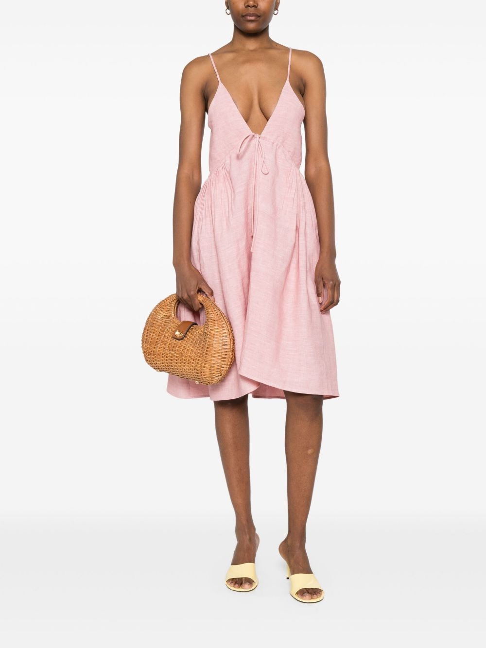 linen midi dress - 2