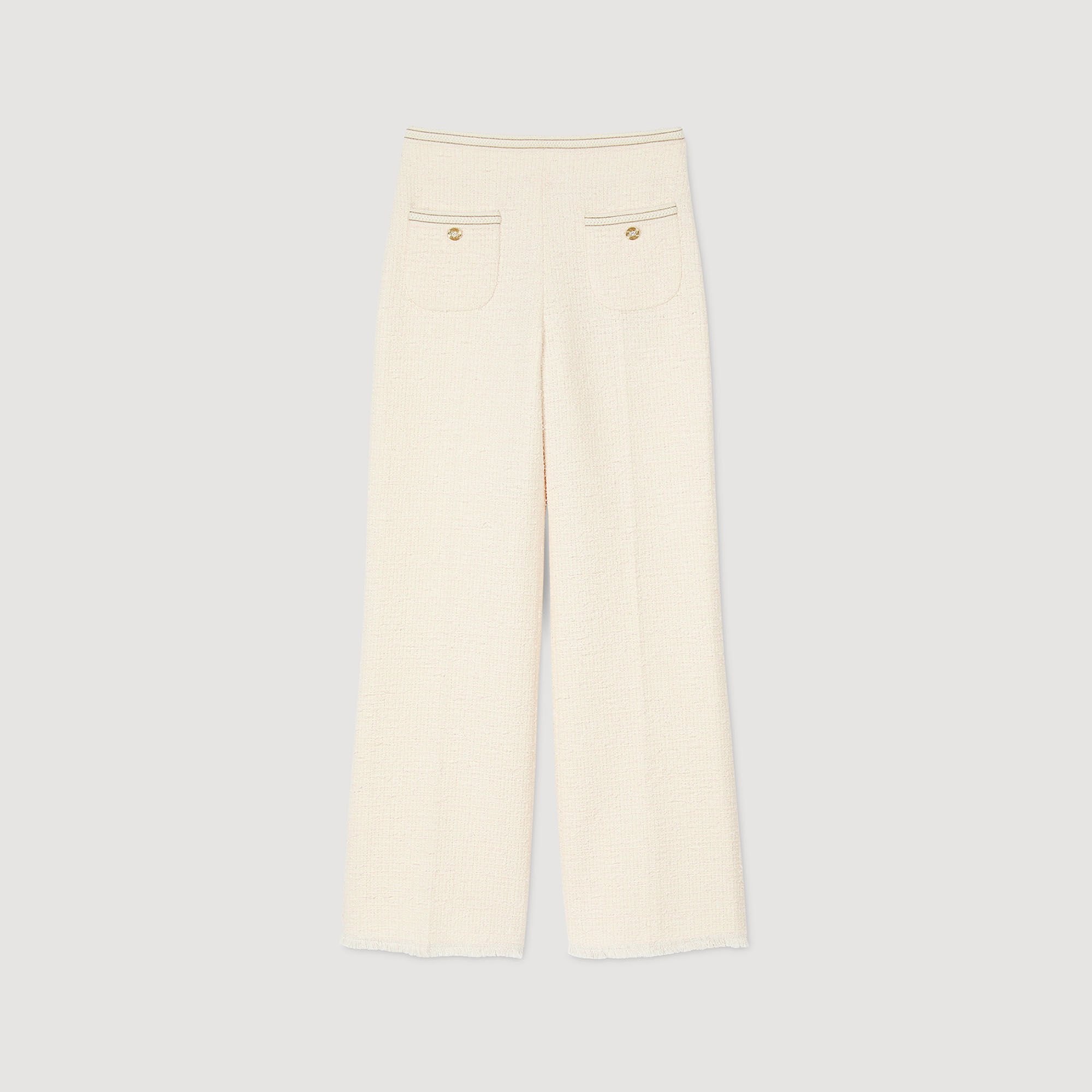 DECORATIVE TWEED TROUSERS - 6