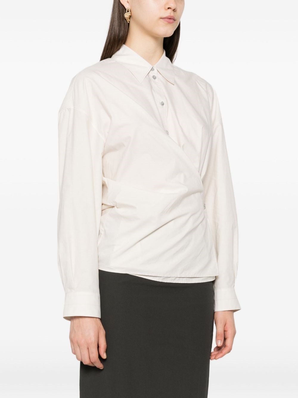 Cotton and silk blend shirt - 2